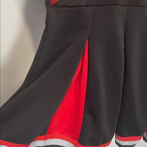 Spirit Black and Red Cheerleader Mini Dress - Picture 6 of 11